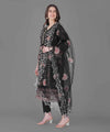 Black Floral Embroidered Kurta Set