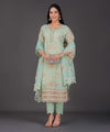 Pastel Green Embroidered Kurta Set