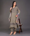 Taupe Embroidered Kurta Set